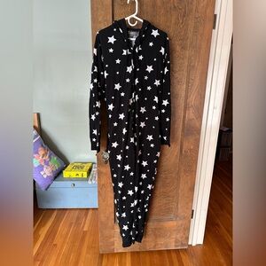 ASOS cotton onesie black with stars XL